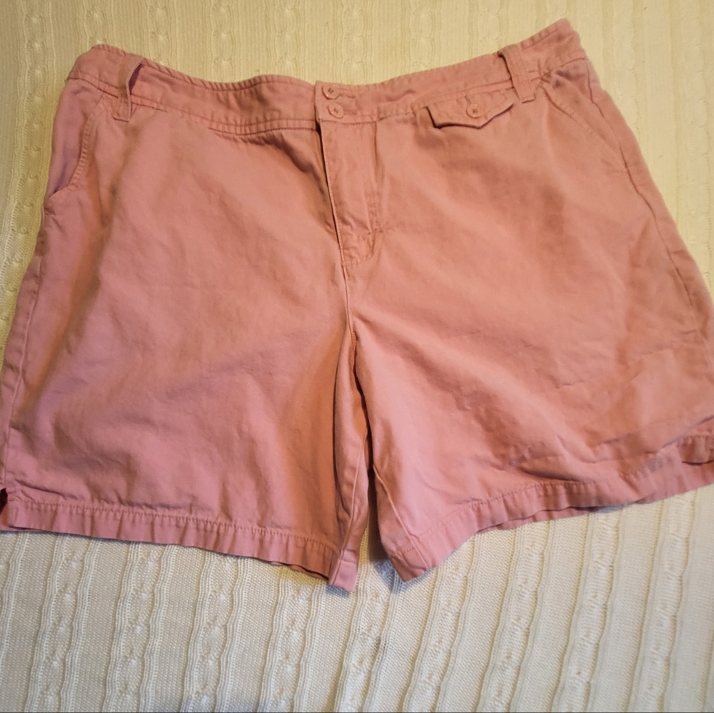 Venezia Pink Bermuda Shorts Lightweight Cotton
